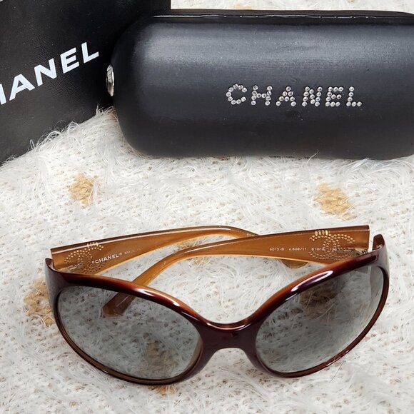 Chanel Monogram CC Sunglasses 6013-B, Authentic - Picture 1 of 9
